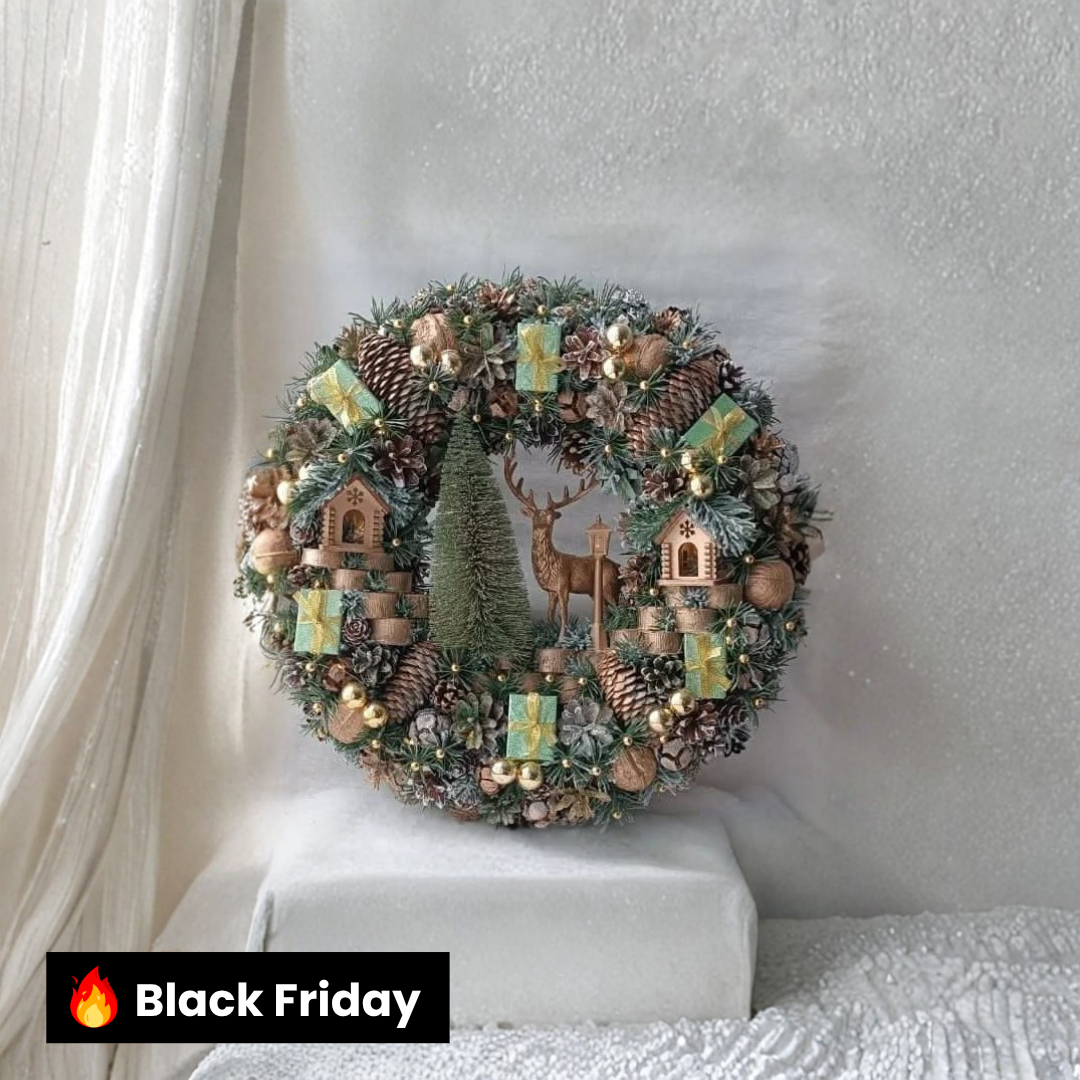 Guirlanda Decoração Natalina Luxo 70CM