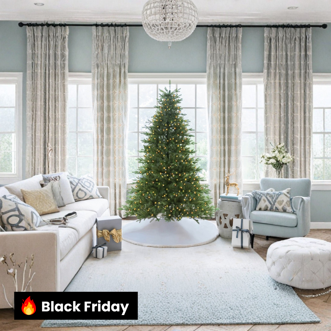 Árvore Montanha Dourada com 900 Luzes Quentes