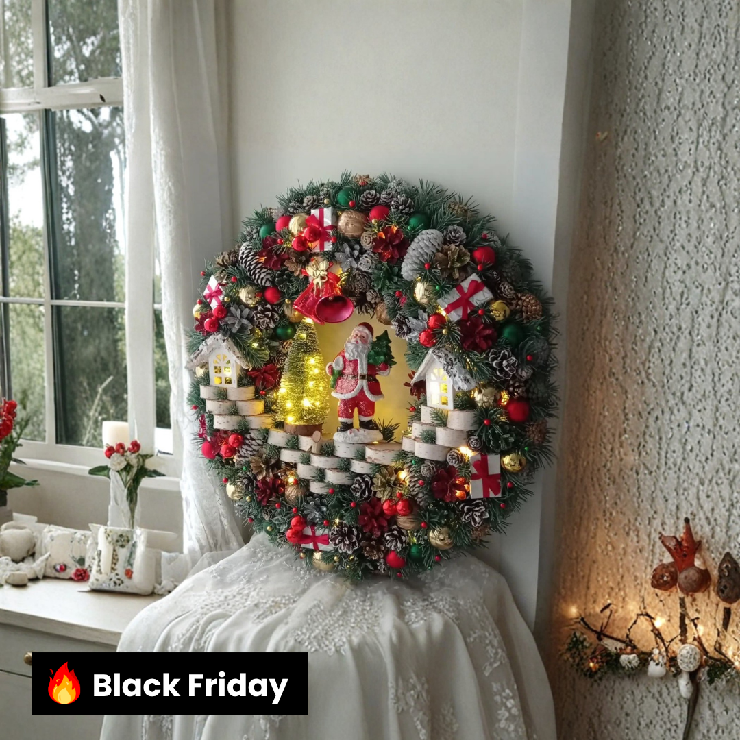 Guirlanda Decoração Natalina com led Luxo 65CM