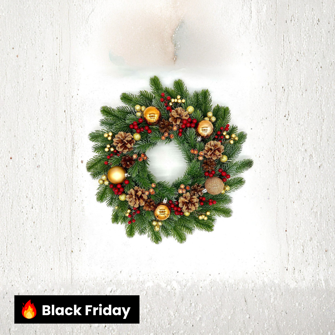 Guirlanda Decoração Natalina Moderna 60CM