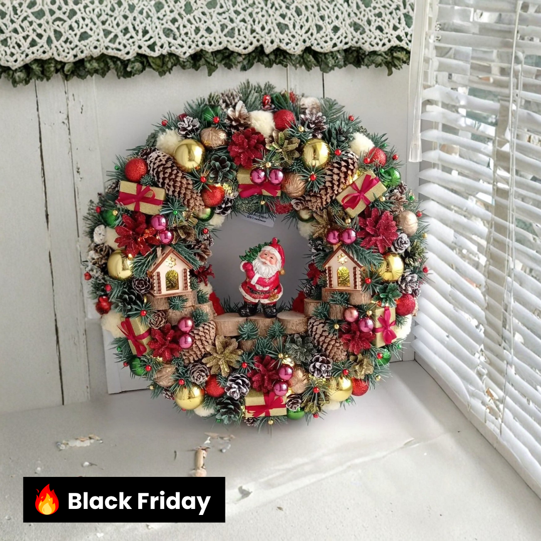 Guirlanda Decoração Natalina Luxo 65CM