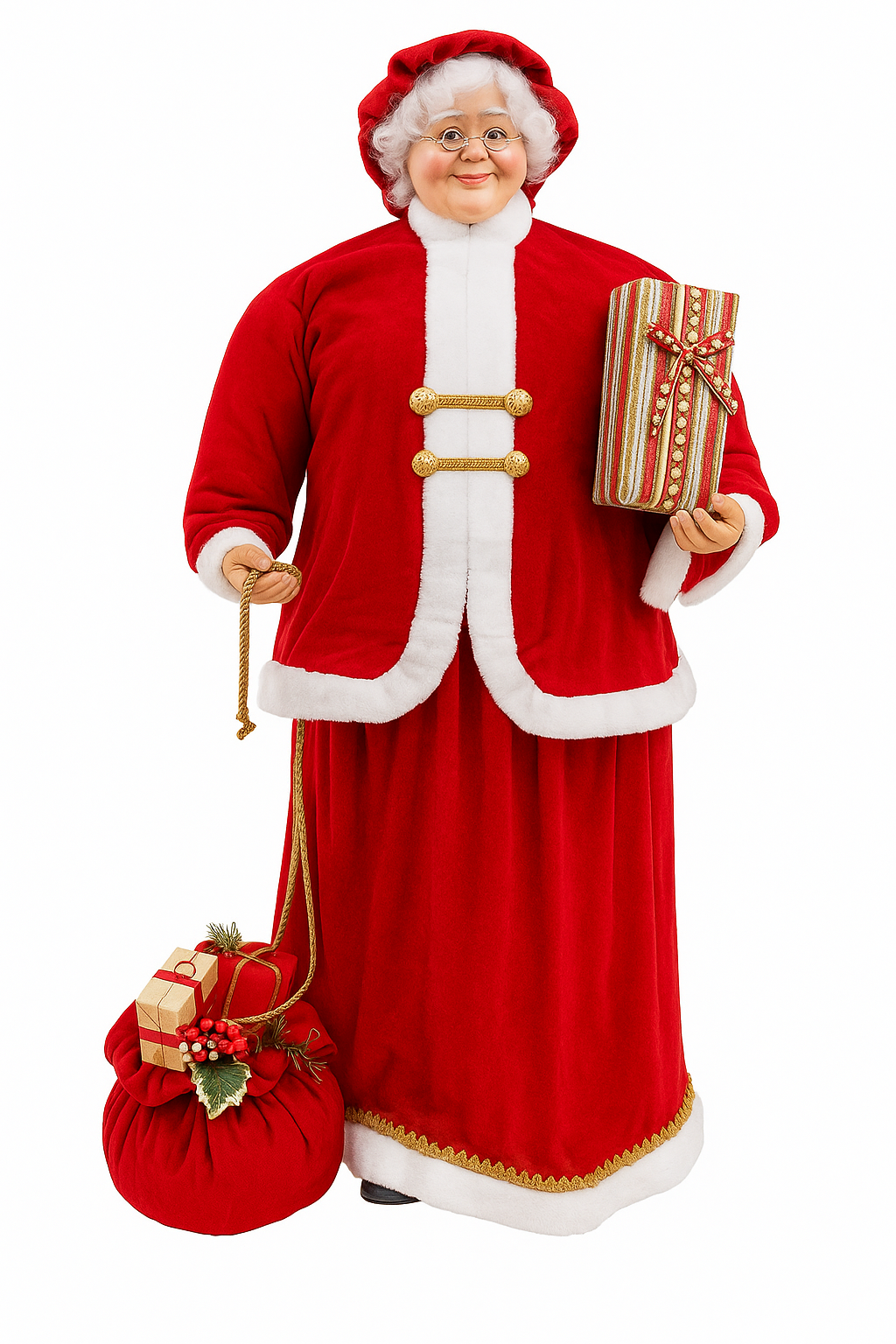 Mamãe Noel Gigante 110cm – Decoração Natalina + Brinde!