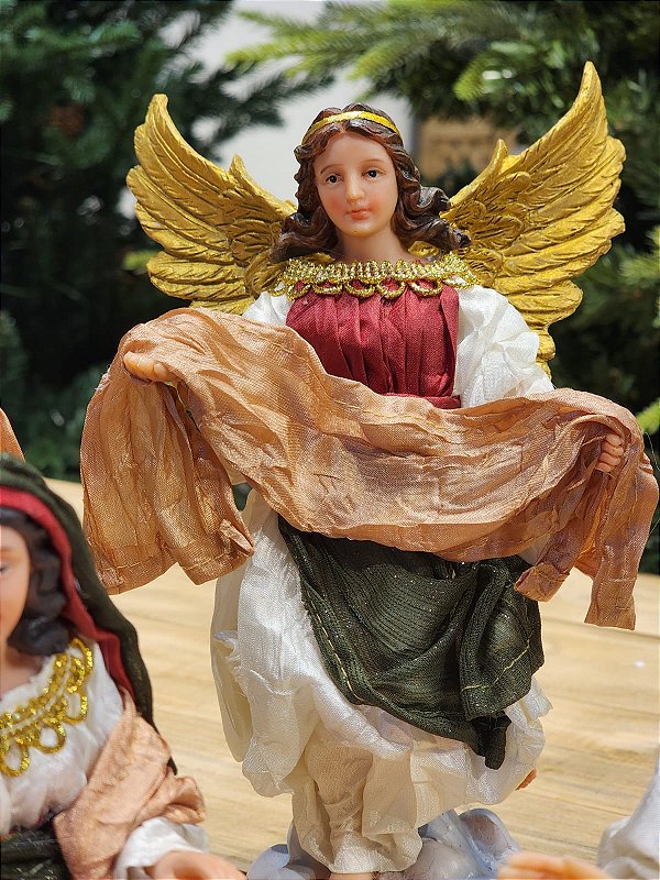 PRESÉPIO DE TECIDO LUXO 11 PÇS