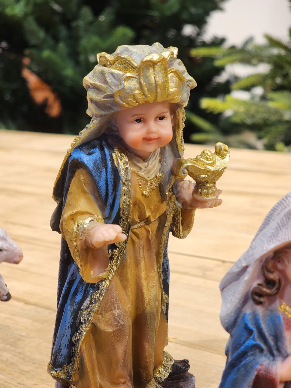 PRESÉPIO DE RESINA INFANTIL LUXO 11 PÇS