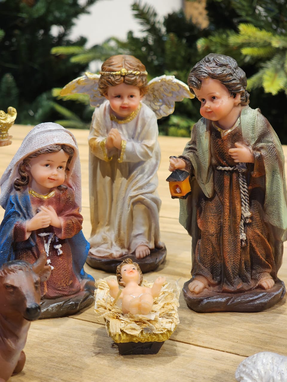PRESÉPIO DE RESINA INFANTIL LUXO 11 PÇS
