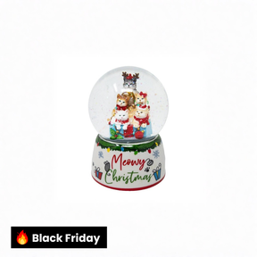 Globo de neve de gato "Meowy Christmas"