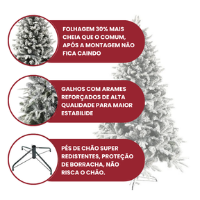 Árvore Nevada Clássica (sem LED)