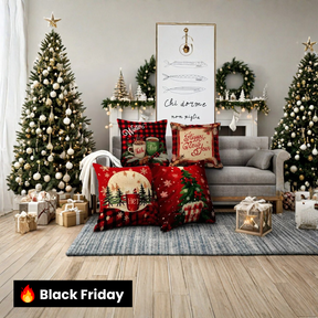 Kit Capas de Almofadas de Natal Sofisticada