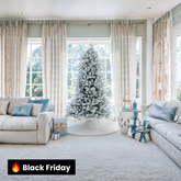 Árvore Rei dos Flocos com Neve Sem Iluminação