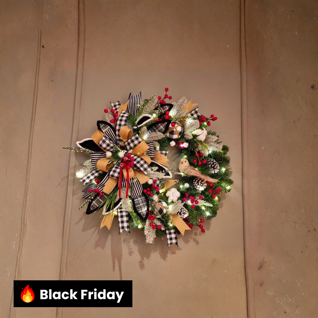 Guirlanda Decoração Natal Bird 65CM