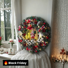 Guirlanda Decoração Natalina com led Luxo 65CM