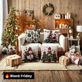 Kit Capas de Almofadas de Natal Sofisticada