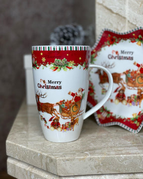 Kit Porcelana Natalina Mini – 3 Peças