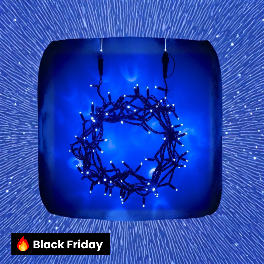 200 Luzes de Natal LED Azuis