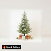 Árvore de Natal Nevada 2,10m de Altura - 1.286 Galhos - com luzes LED