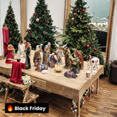 PRESÉPIO DE RESINA LUXO 11 PÇS