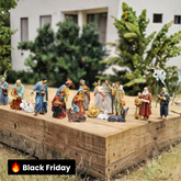 PRESÉPIO DE RESINA LUXO 11 PÇS