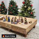 PRESÉPIO DE RESINA INFANTIL LUXO 11 PÇS