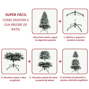 Árvore Nevada Clássica (sem LED)