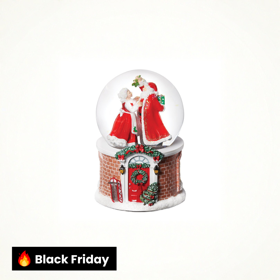 Papai Noel e Sra. Noel sob o globo de neve de visco (musical)