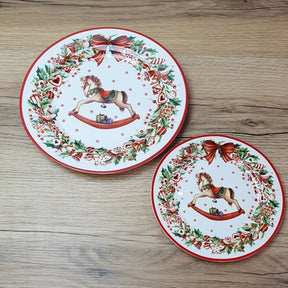 Kit Porcelana Natalina Elegance – 9 Peças