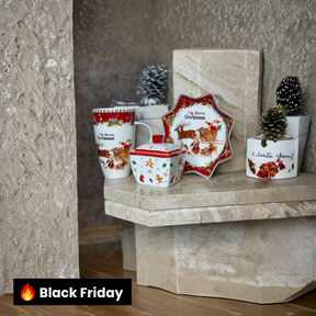 Kit Porcelana Natalina Mini – 3 Peças