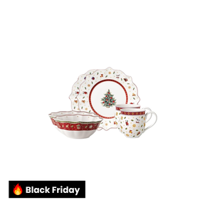 Kit Jantar Natalino Vermelho – 6 Peças