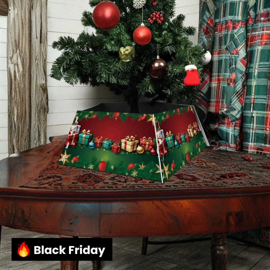 Saia Árvore de Natal Base PVC Encaixe 55x42x25cm