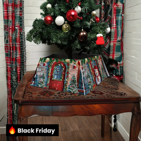 Saia Árvore de Natal Base PVC Encaixe 55x42x25cm