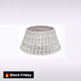 Saia De Árvore Natal Rigida Fibra Cinza 45x70cm