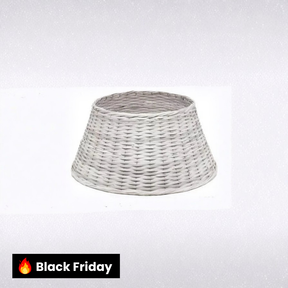 Saia De Árvore Natal Rigida Fibra Cinza 45x70cm