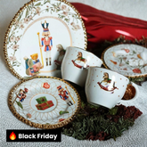 Kit Pratos Natalinos de Sobremesa – 6 Peças