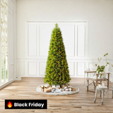 Árvore de Natal Monterey Pine Slim com Galhos Articulados, Suporte Metálico e Micro LEDs Embutidos