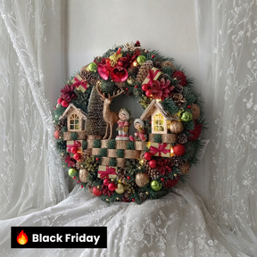 Guirlanda Decoração Natalina Luxo com Led 65CM