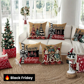 Kit Capas de Almofadas de Natal Sofisticada