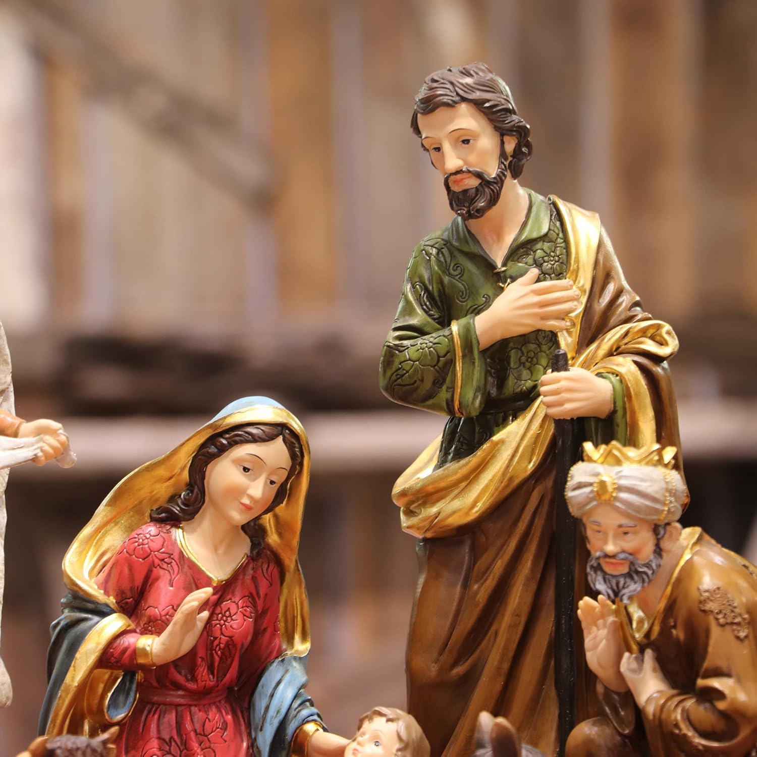 Presépio Tradicional Sagrada Família – 11 Peças (21 -32 cm)