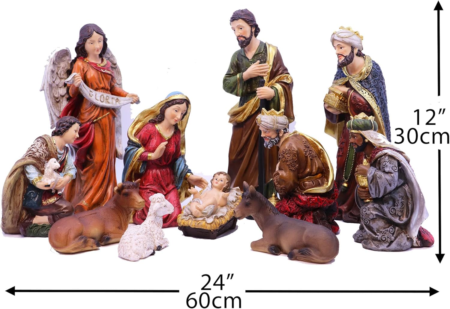 Presépio Tradicional Sagrada Família – 11 Peças (21 -32 cm)