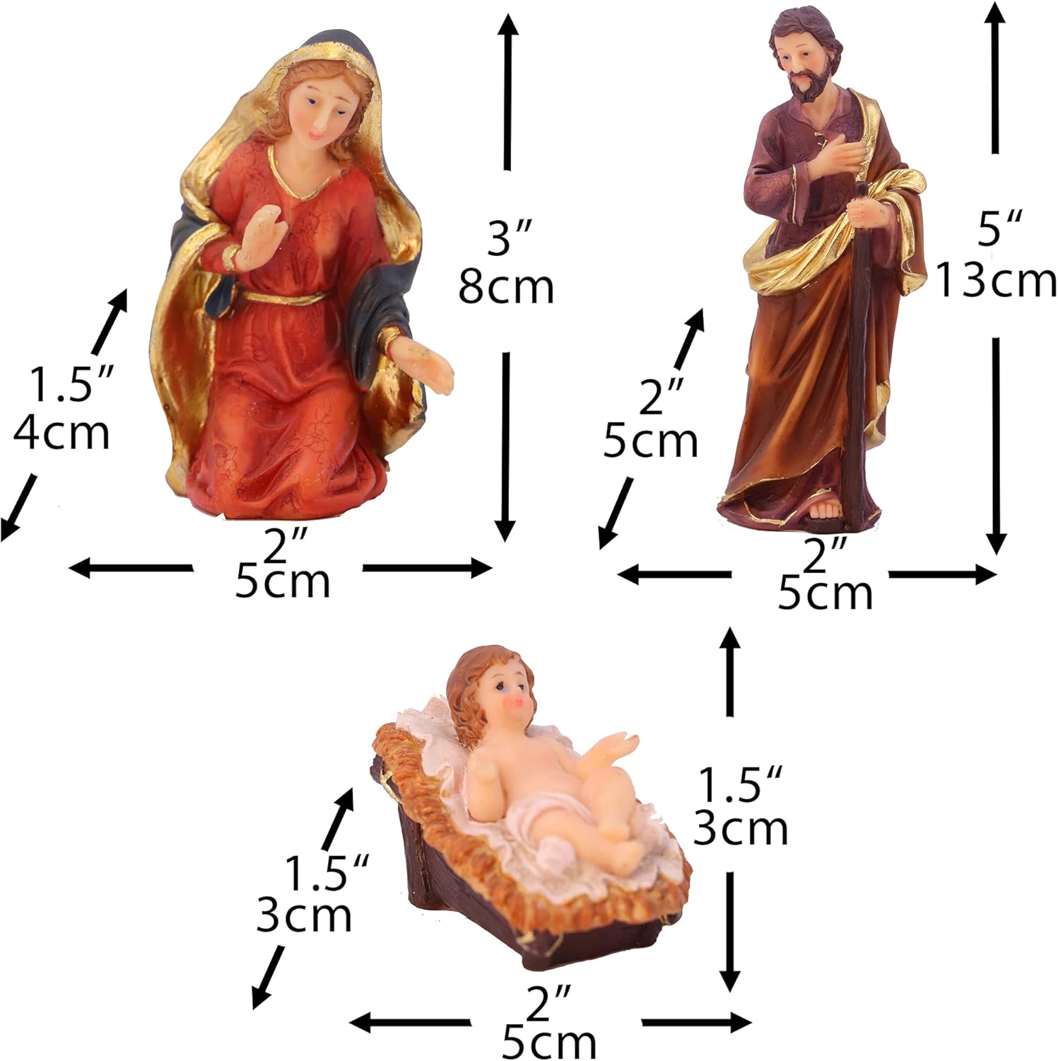 Presépio Tradicional Sagrada Família – 11 Peças (21 -32 cm)