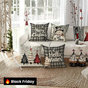 Kit Capas de Almofadas de Natal Sofisticada