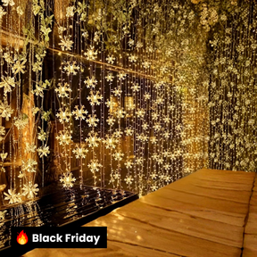 Cortina de Luzes LED Floco de Neve – 3 Metros