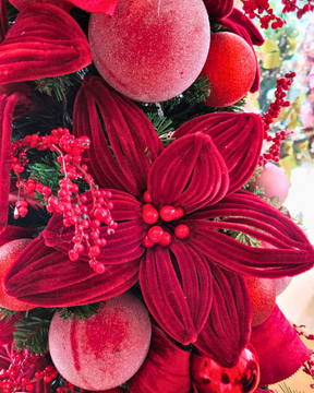 Árvore de Natal Crimson Star I - 90 cm