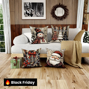 Kit Capas de Almofadas de Natal Sofisticada