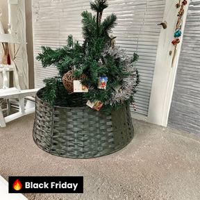 Saia Árvore de Natal Verde Escuro Rústico 64x40x20cm