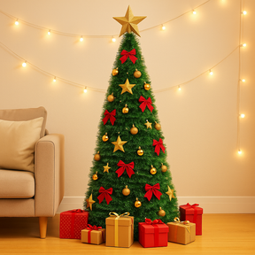 Árvore de Natal Retrátil - Estica e Encolhe