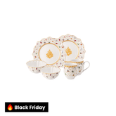 Kit Jantar Natalino Dourado – 6 Peças