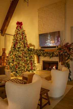 Árvore Rei do Natal sem Luzes