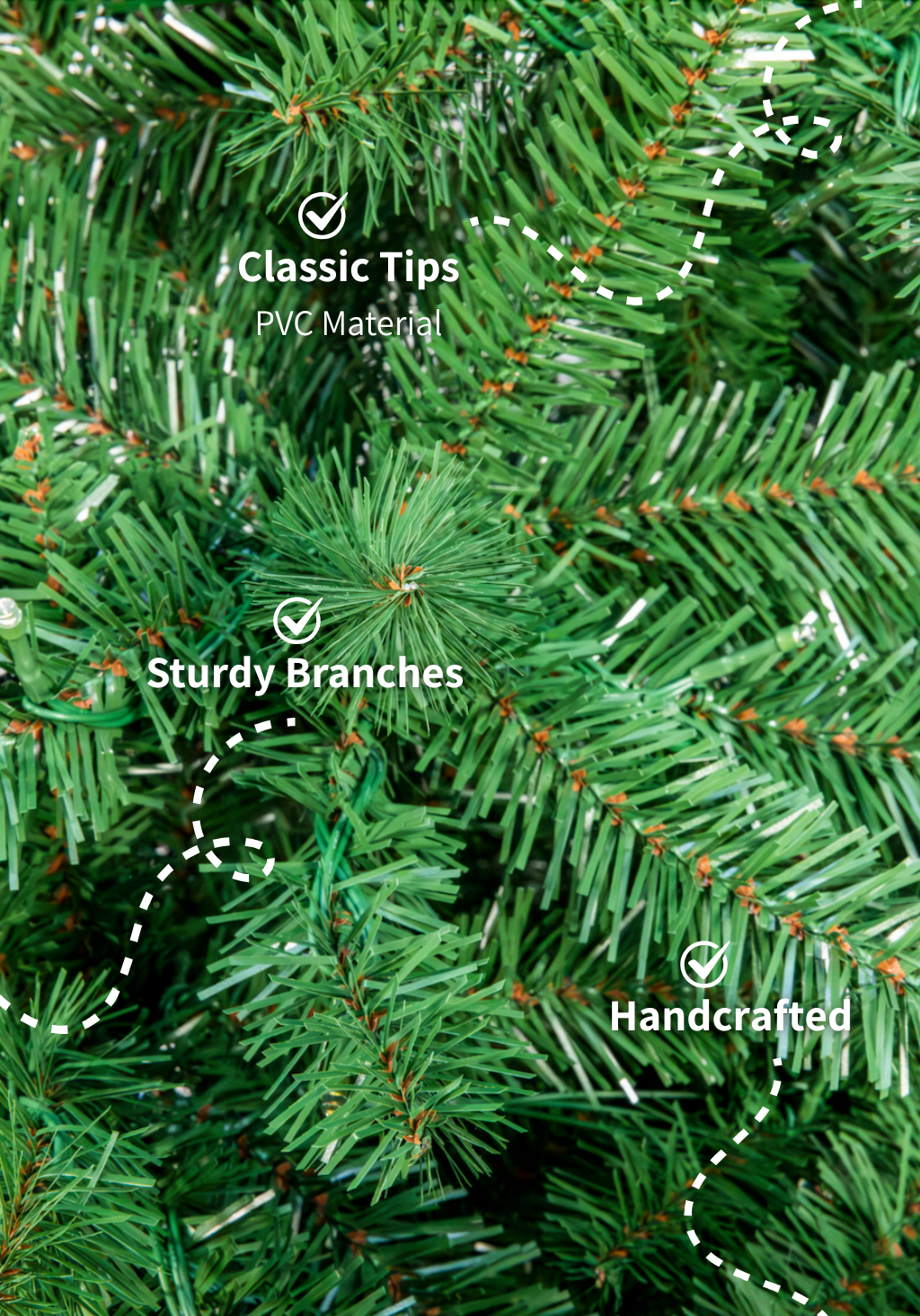 Árvore Majestade Verde sem Luzes