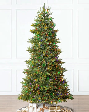 Árvore de Natal Norway Spruce com Galhos Articulados, Suporte Metálico e Micro LEDs Coloridos Embutidos