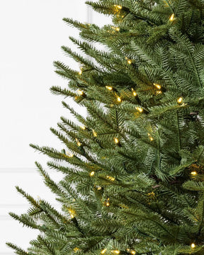 Árvore de Natal Verde Premium com Galhos Articulados, Suporte Metálico e Micro LEDs Embutidos