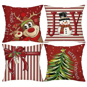 Kit Capas de Almofadas de Natal Sofisticada